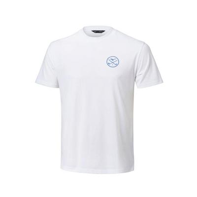 Mizuno Crossed Clubs Cotton Short Sleeve Tee Shirt - Optic White
