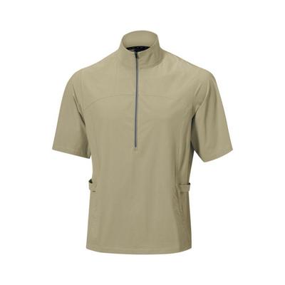 Mizuno Motion Half Zip Water Repellent Light Wind Top - Elm