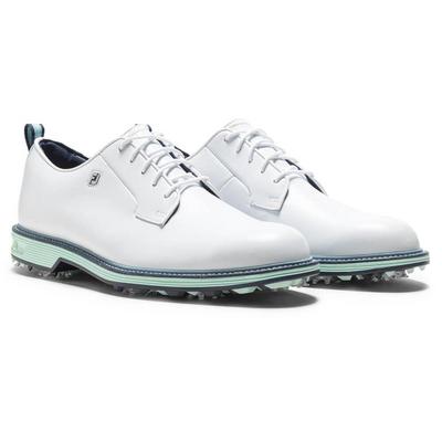 FootJoy Premiere Series Field Golf Shoes - White/Mint/Blue - thumbnail image 6