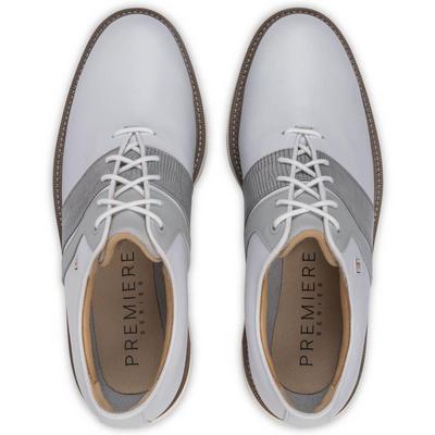 FootJoy Premiere Series Packard Golf Shoes - White/Grey/White - thumbnail image 5