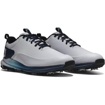 FootJoy Tour Rival Golf Shoes - White/Navy/Blue - thumbnail image 5