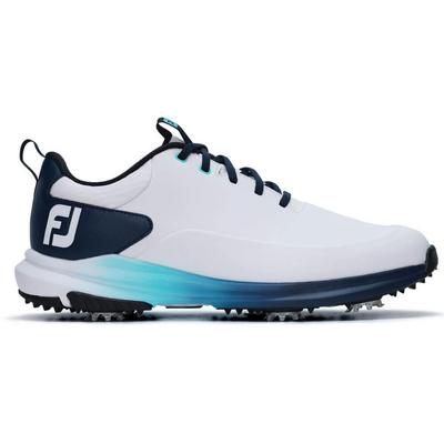 FootJoy Tour Rival Golf Shoes - White/Navy/Blue