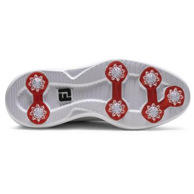 FootJoy Traditions Blucher Golf Shoes - White/Black/Red - thumbnail image 7