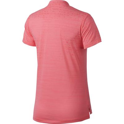 Nike Womens Zonal Cooling Polo - Sunset Pulse - thumbnail image 2