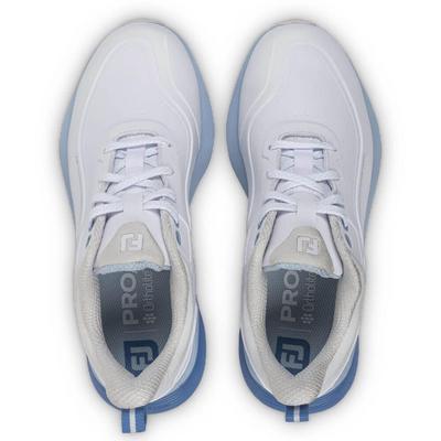FootJoy Pro SL Womens Golf Shoes - White/Blue - thumbnail image 5