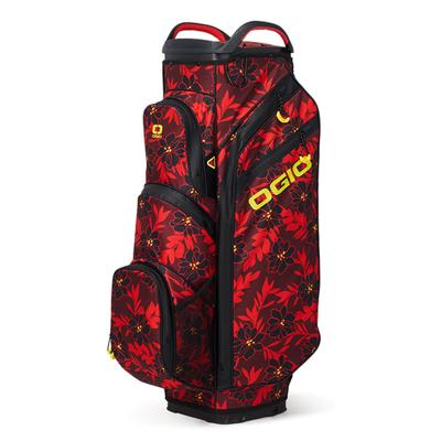 Ogio All Elements Silencer Golf Cart Bag - Red Flower Party