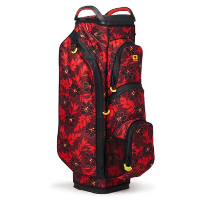 Ogio All Elements Silencer Golf Cart Bag - Red Flower Party - thumbnail image 2