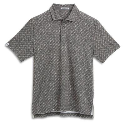 Ashworth Paisley Golf Polo - Charcoal - thumbnail image 2