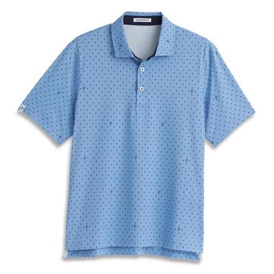 Ashworth Signature Golfman Golf Polo - Chambray Blue