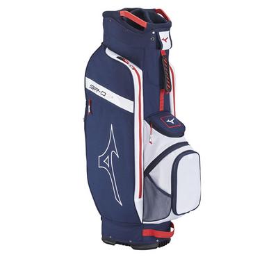 Mizuno BR-D3 Golf Cart Bag - Navy/Red - thumbnail image 2