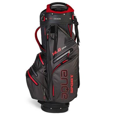 Big Max Aqua Sport 3 Waterproof Golf Cart Bag - Charcoal/Black/Red - thumbnail image 4