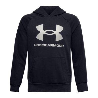 Under Armour Boys Rival Fleece Big Logo Golf Hoodie - Black