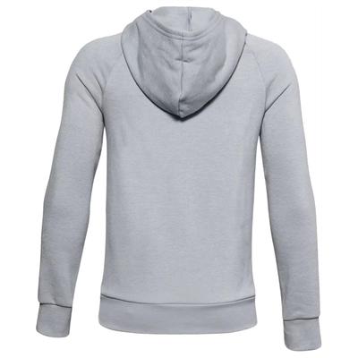 Under Armour Boys Rival Fleece Big Logo Golf Hoodie - Mod Grey - thumbnail image 2