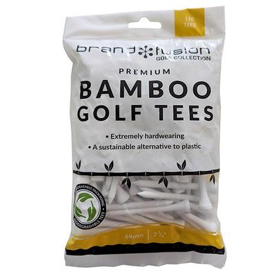 Brand Fusion White Bamboo Tees Bulk Pack - thumbnail image 5