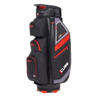 Cube Lite Series Golf Cart Bag - Black/Red