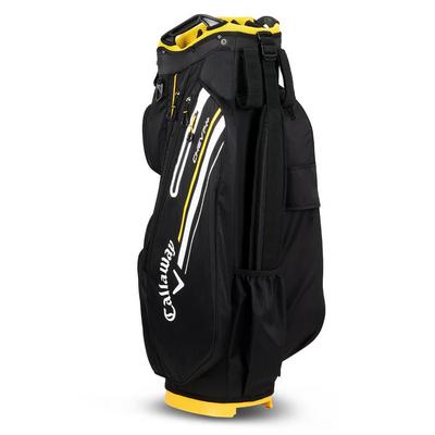 Callaway Chev 14 Plus Golf Cart Bag - Black/Golden Rod - thumbnail image 4