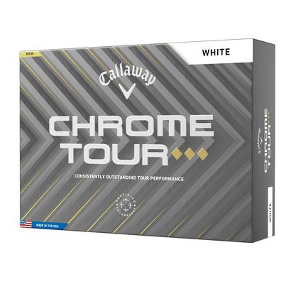 Callaway Chrome Tour Triple Diamond Golf Balls - White - thumbnail image 1