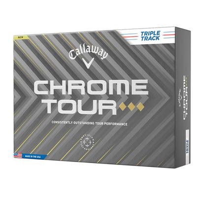 Callaway Chrome Tour Triple Diamond Triple Track Golf Balls - White - thumbnail image 1