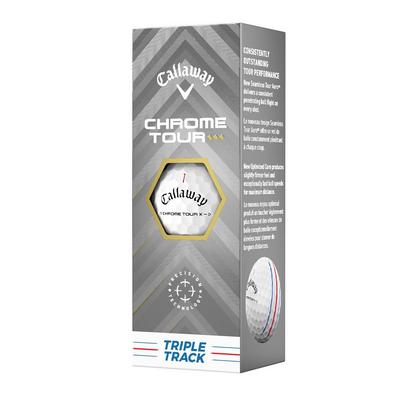 Callaway Chrome Tour Triple Diamond Triple Track Golf Balls - White - thumbnail image 2