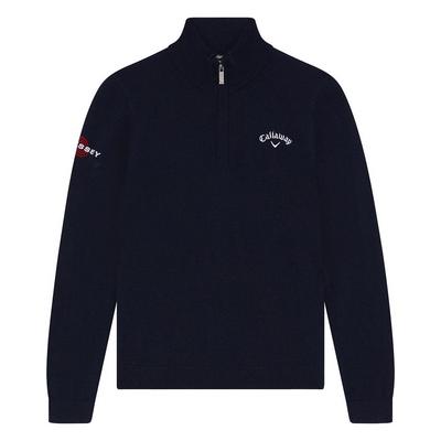 Callaway Odyssey Junior 1/4 Zip Golf Sweater - Navy