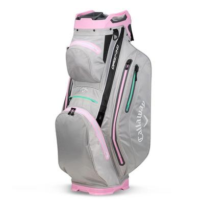 Callaway Org 14 HD Waterproof Golf Cart Bag - Grey/Pink - thumbnail image 1