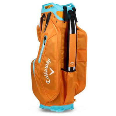 Callaway Org 14 HD Waterproof Golf Cart Bag - Orange/Electric Blue - thumbnail image 2