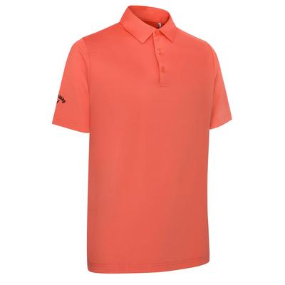 Callaway SS Solid Swing Tech Golf Polo Shirt - Spiced Coral