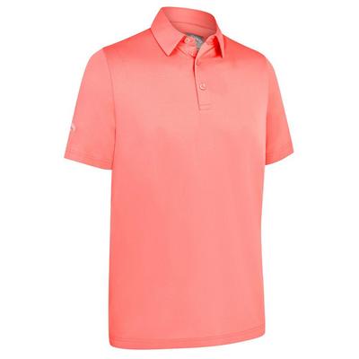 Callaway SS Solid Swing Tech Golf Polo Shirt - Strawberry Pink - thumbnail image 1