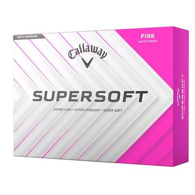 Callaway Supersoft Golf Balls - Pink - thumbnail image 1