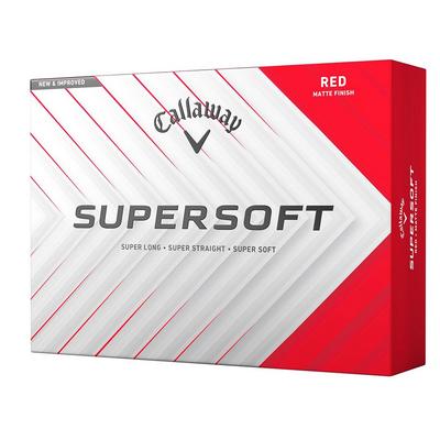 Callaway Supersoft Golf Balls - Red - thumbnail image 1