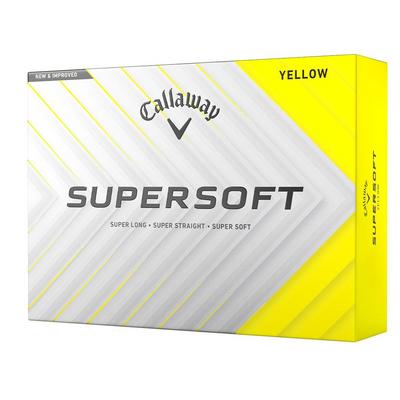 Callaway Supersoft Golf Balls - Yellow - thumbnail image 1