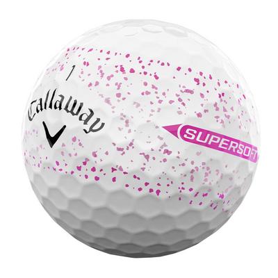 Callaway Supersoft Splatter 360 Golf Balls - Pink - thumbnail image 3