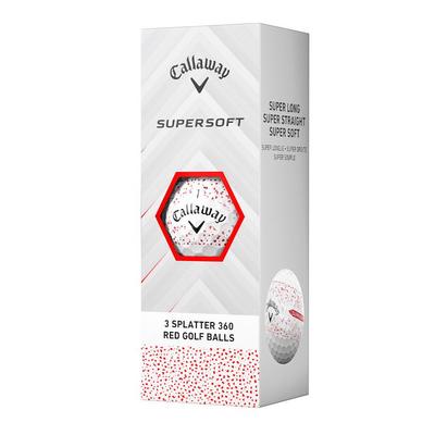 Callaway Supersoft Splatter 360 Golf Balls - Red - thumbnail image 2