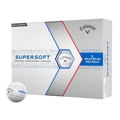 Callaway Supersoft Splatter Golf Balls - Blue