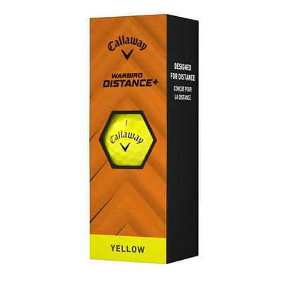 Callaway Warbird Distance+ Golf Balls - Yellow - thumbnail image 2