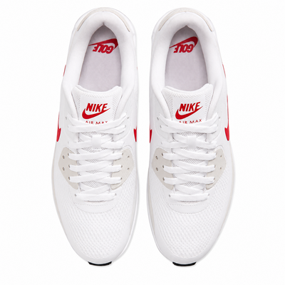 Nike Air Max 90 G Golf Shoes - White/Fire Red/Photon - thumbnail image 5