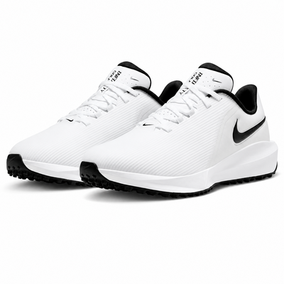Nike Infinity G NN Golf Shoes - White/Metallic Silver/Black - thumbnail image 4