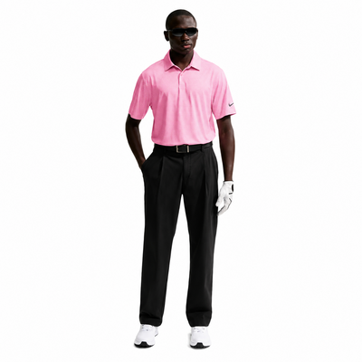 Nike Dri-Fit Velocity Floral Print Golf Polo Shirt - Pink Foam/Peony/Black