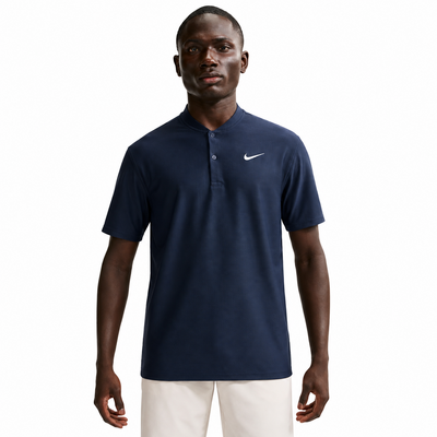 Nike Dri-Fit Velocity Blade Collar Golf Polo Shirt - Navy