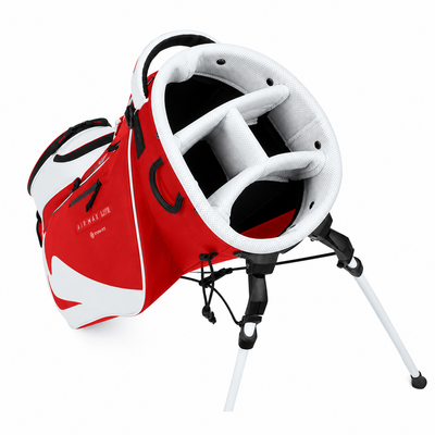 Nike Air Max Lite Golf Stand Bag - University Red/Platinum - thumbnail image 2