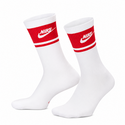 Nike Everyday Elevated Golf Socks (3 Pairs) - White/Red