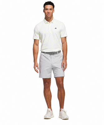 adidas Ultimate BTTR Print Golf Polo Shirt - Frozen Lemon - thumbnail image 4