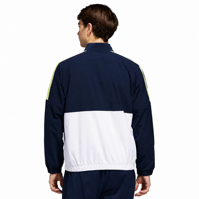 adidas Beyond the Course Windbreaker Golf Jacket - White/Collegaite Navy - thumbnail image 3