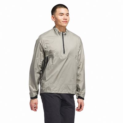 adidas Climaproof Half Zip Waterproof Jacket - Silver Pebble - thumbnail image 4