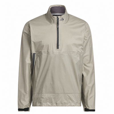 adidas Climaproof Half Zip Waterproof Jacket - Silver Pebble