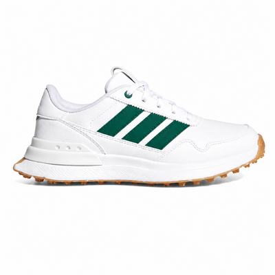 adidas S2G Junior Golf Shoes - White/Green/Gum