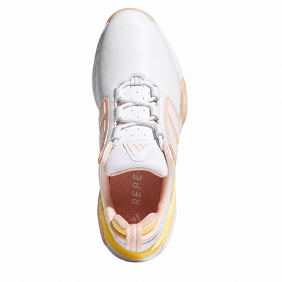 adidas Adipower 26 Spikeless Ladies Golf Shoes - White/Pink/Ice Tangerine - thumbnail image 2