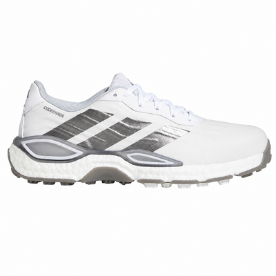 adidas Codechaos 27 Golf Shoes - White/Iron Metallic/Silver Metallic