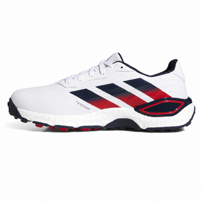 adidas Codechaos 27 Golf Shoes - White/Collegiate Navy/Pure Ruby - thumbnail image 4
