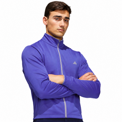 adidas Core Lightweight 1/4 Zip Golf Sweater - Dual Indigo - thumbnail image 5